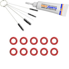 Kit de 10 joints pour entretien de tuyau de pression 4mm - Compatible machines à café