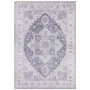Tapis de Salon Rond Anthea Mauve Rose - Design Oriental 160 cm