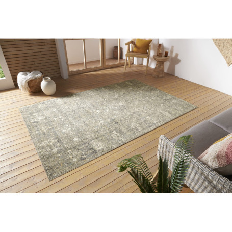 Tapis Oriental Nouristan Luxor - Design Vintage Lavable pour Intérieur et Extérieur - 120 x 170 cm