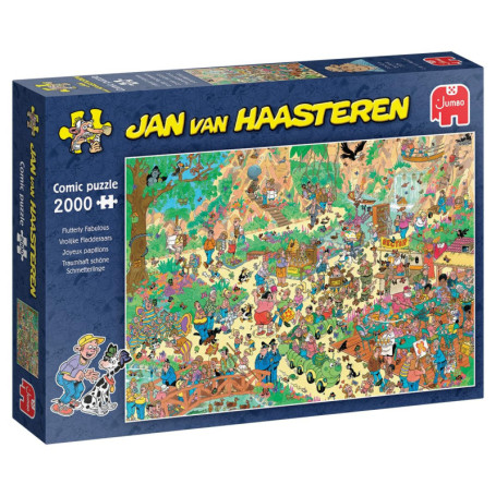 Puzzle Humoristique Jan van Haasteren - Papillons Joyeux - 2000 Pièces