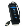 Hub USB 3.0 Waytex 4 Ports - Transfert Ultra Rapide 5 Go/s