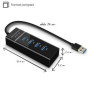 Hub USB 3.0 Waytex 4 Ports - Transfert Ultra Rapide 5 Go/s