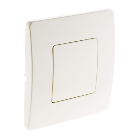 Plaque Cache Boîte Zenitech 80x80mm - Blanc Élégant