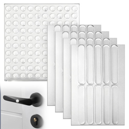 140PCS Patins en Silicone Transparent pour Meubles - Protection Antidérapante et Amortisseurs