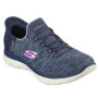 Skechers Femme Summits Slip-ins - Confort Mémoire et Vegan, Violet Marine, 36.5 EU