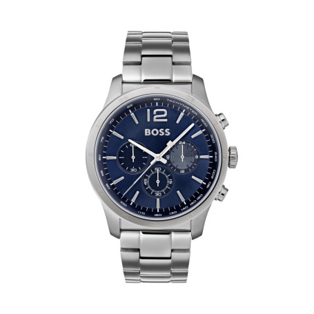 Montre Chronographe BOSS Homme en Acier Inoxydable Argenté - 43 mm