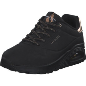 Baskets Femme Skechers Uno Shimmer Away - Noir et Rose Gold