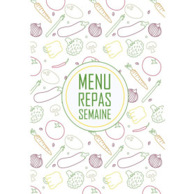 Carnet de Menu Hebdomadaire : Planifiez vos Repas en Famille