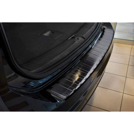 Protection de Seuil Arrière Inox Noir pour Volkswagen Touran III