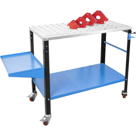 Table de Soudage Mobile Güde MST 915 Plus avec Aimants et Roulettes