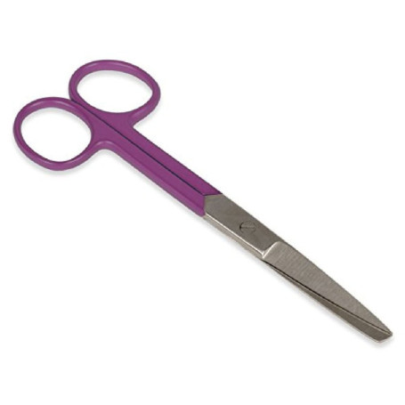 Ciseaux Infirmières GIMA en Acier Inoxydable - 14 cm, Pointes Droites, Couleur Violette