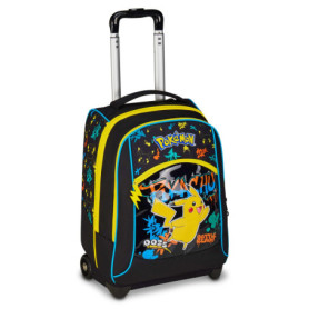 Sac à dos Trolley Seven Pokémon Big Noir 2 en 1 pour École