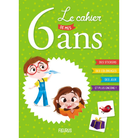 Cahier d'activités personnalisé pour enfants de 6 ans