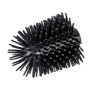 Brosse de Rechange en Silicone WENKO pour WC - Noir, Ø 7,5 cm