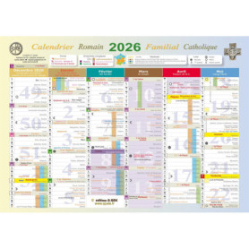 Calendrier Catholique Romain 2025-2026 avec Fêtes et Événements
