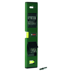 Ensemble de Niveau à Bulle Bosch 17 Pièces avec Embouts Magnétiques