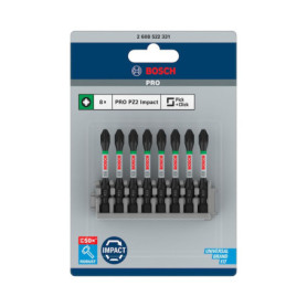 Pack d'Embouts de Vissage Cruciformes Bosch Professional - 8 Pièces Impact Control