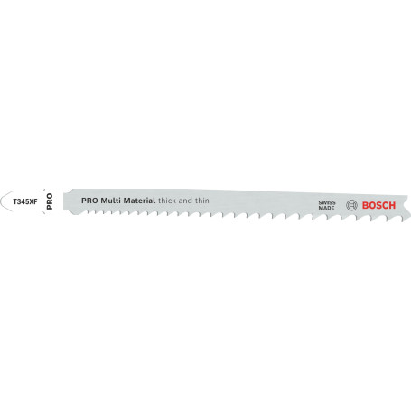 Lames de scie sauteuse Bosch PRO Multi Matériaux T345XF - 2 pièces