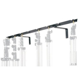 Support Mural Manfrotto pour 8 Pieds d'Éclairage Noir