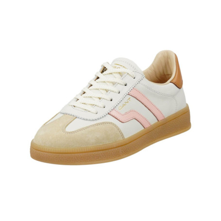 Baskets GANT Femme Cuzima en Blanc Cassé et Rose Pêche - Taille 40 EU