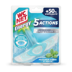 Bloc Anti-tartre WC Net Energy - Fraîcheur Givrée et Menthe 38g