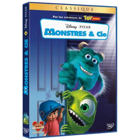 Monstres & Cie - Film d'Animation Disney en DVD