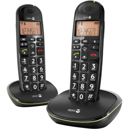 Doro PhoneEasy 100W DUO - Téléphones Sans Fil avec Écran Lisible
