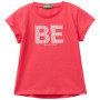 T-shirt Rouge Fille 18 Mois avec Motif Brodé - United Colors of Benetton