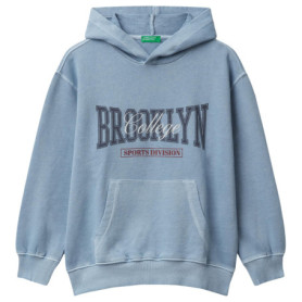 Sweat à Capuche Bleu United Colors of Benetton pour Enfants