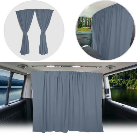 Rideau de Cabine de Conducteur Gris pour VW T5 T6 - Protection Solaire et Accessoires