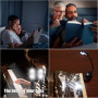 Support de Musique LED PRATYAHARA - Lot de 2 Lampes de Lecture Clipables