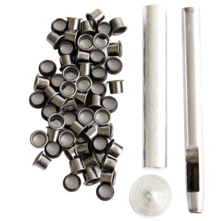 Kit d'Outils de Perforation avec 50 Oeillets en Bronze - Iegefirm