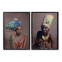 Cadre DKD Home Decor African Art Colonial Africaine (65 x 3,5 x 90 cm) (2 Unités 113,99 €