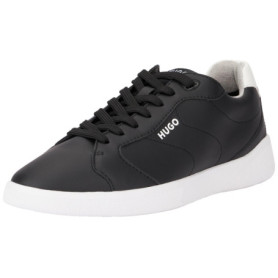 Tennis HUGO Riven pour Homme en Cuir Noir - Taille 41 EU