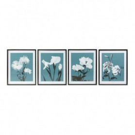 Cadre DKD Home Decor Flowers Fleurs Moderne (55 x 2,5 x 70 cm) (4 Unités) 259,99 €