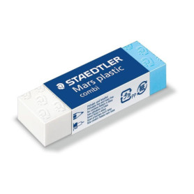 Gomme Staedtler Mars Plastic Combi 526 - Sans Phtalate et Latex - Blanc