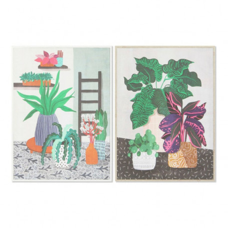 Cadre DKD Home Decor S3013689 Toile Plante (52 x 2,7 x 72 cm) (2 Unités) 79,99 €