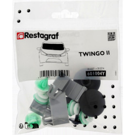 Kit de Fixations Complet pour Pare-Brise TWINGO II (2007-2014) - Restagraf