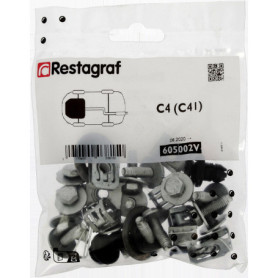 Kit de Fixations Complet pour Carénage Sous Moteur C4 (C41) - Restagraf
