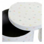 Set de boîtes décoratives DKD Home Decor Blanc Multicouleur Polyester Carton (2 81,99 €