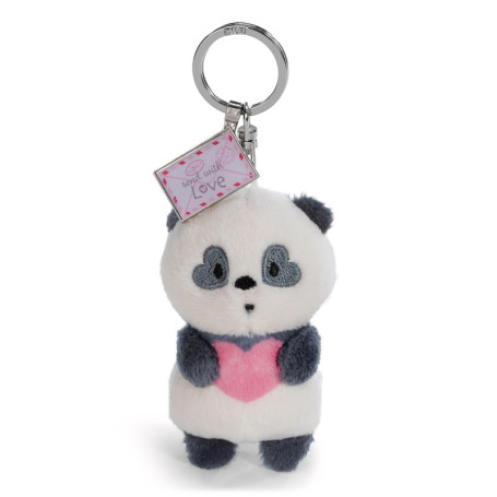 Porte-clés Panda Love en Peluche NICI - Compagnon Écologique 8 cm