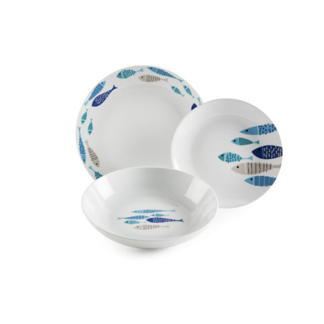 Service de Vaisselle Excelsa Ocean North Sea - 18 Pièces en Porcelaine