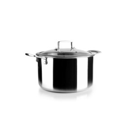 Marmite Triply Natural 24 cm en Acier Inoxydable - Compatible Induction