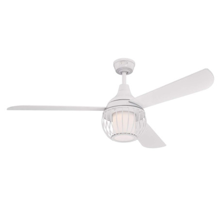 Ventilateur de Plafond Westinghouse Graham 132 cm avec Éclairage LED et Télécommande - Blanc
