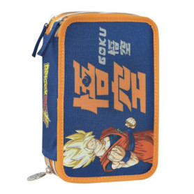 Trousse Scolaire Dragon Ball Super avec Kit Papeterie - 3 Compartiments