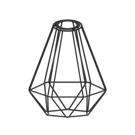 Abat-jour Capoliveri-E en métal noir pour lampes Eglo