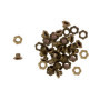 Lot de 40 Oeillets à Fleurs en Bronze pour Scrapbooking et Bricolage