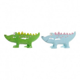 Tirelire DKD Home Decor Bleu Vert Crocodile Dolomite (2 pcs) 30,99 €
