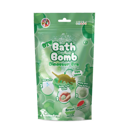 Kit de Fabrication de Bombes de Bain Dinosaure pour Enfants - Science4you