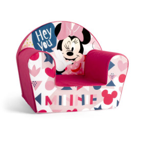Fauteuil Lulabi Minnie Icon pour Fille - Rose en Coton et Éponge